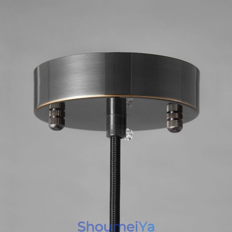 モダンなガラスペンダントライト 透明ガラスシェード付きシングル吊り下げペンダント照明