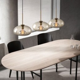 3 ライト ガラス ペンダント ライト クラシック クラスター 吊り下げ照明器具 カフェ