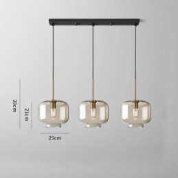 3 ライト ガラス ペンダント ライト クラシック クラスター 吊り下げ照明器具 カフェ