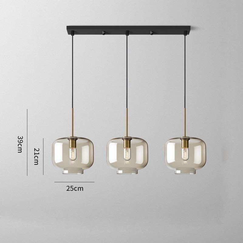 3 ライト ガラス ペンダント ライト クラシック クラスター 吊り下げ照明器具 カフェ