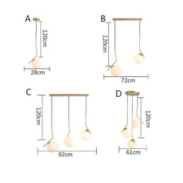 ガラスボール照明器具アイランド
