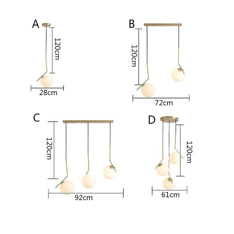 ガラスボール照明器具アイランド