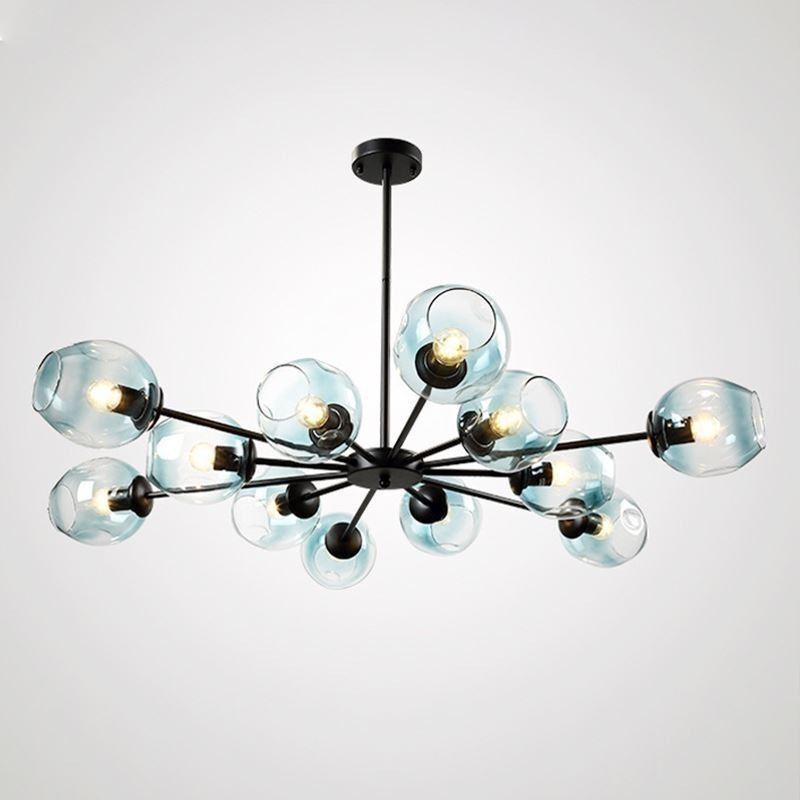 北欧ガラスペンダントライトマジックビーンシェイプランプシャンデリア照明