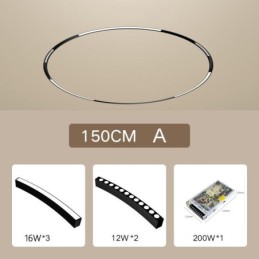円形トラックライト マグネット式埋め込み式トラック照明器具 150cm
