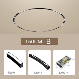 円形トラックライト マグネット式埋め込み式トラック照明器具 150cm