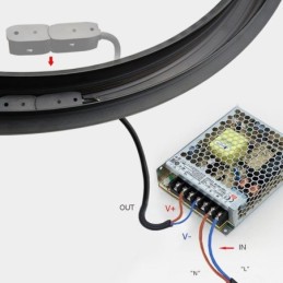 円形トラックライト マグネット式埋め込み式トラック照明器具 150cm