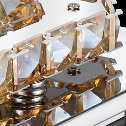 モダンで現代的な電気メッキメタルフラッシュマウント