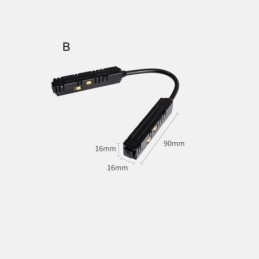 磁気トラック照明アクセサリ 埋め込み式トラックレールコーナー接続