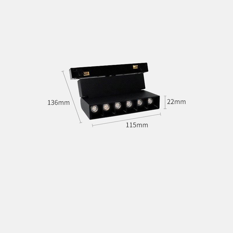 磁気トラックライト 埋め込み式スポットライト 装飾ライト 6M*2