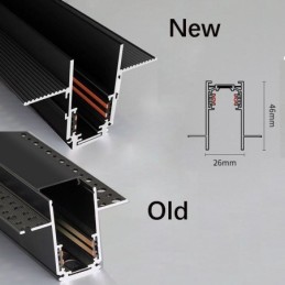 磁気トラックライト 埋め込み式スポットライト 装飾ライト 6M*2