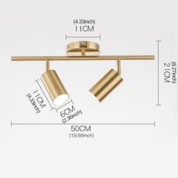 モダンでシンプルなスポットライトアルミ天井トラックライト