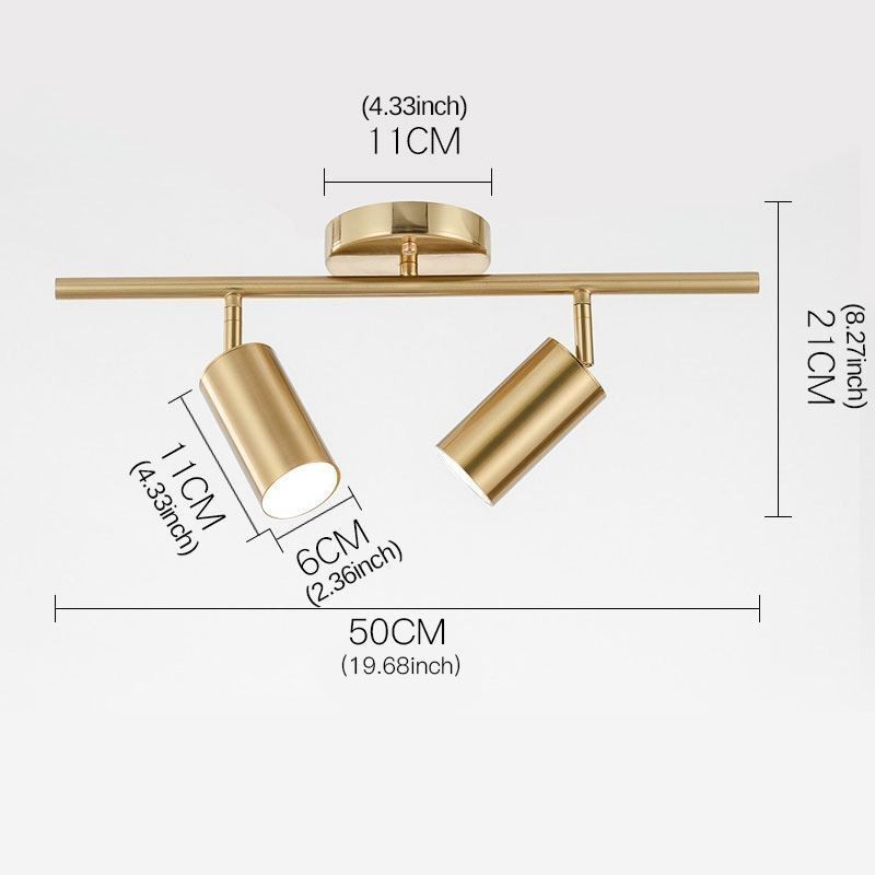 モダンでシンプルなスポットライトアルミ天井トラックライト