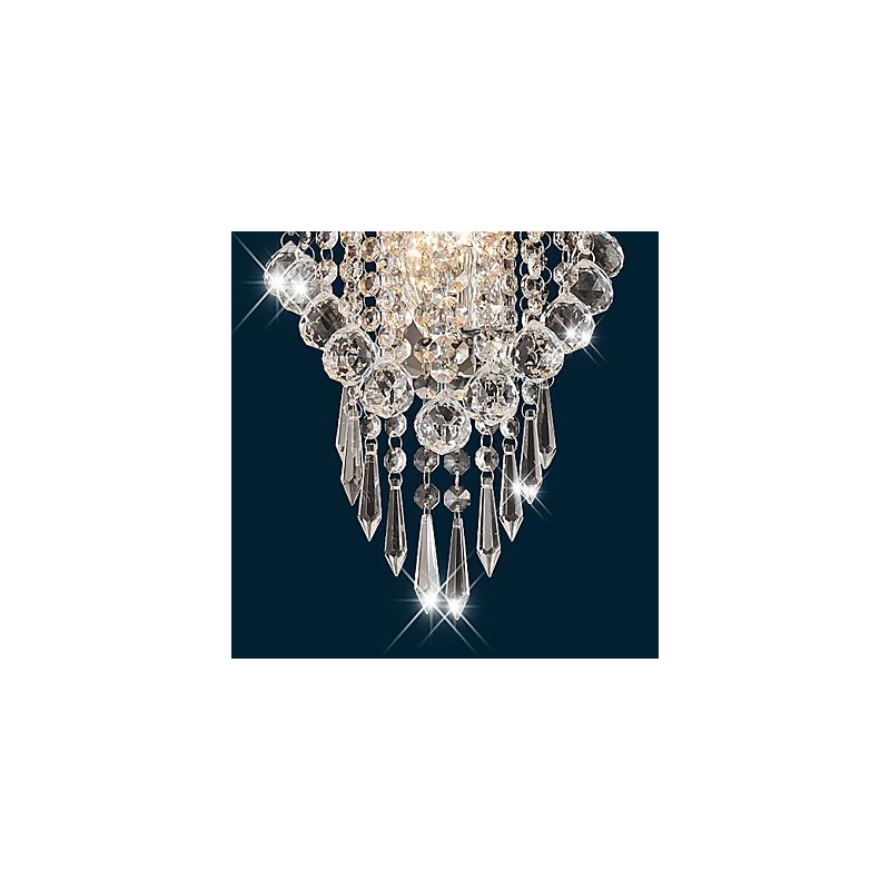 クリスタル フラッシュマウント ウォールライト モダン コンテンポラリー メタル