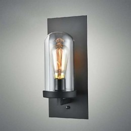 素朴なスタイルの備品 鉄製ガラス製壁取り付け用燭台 レトロ ウォールランプ ライト 米国製