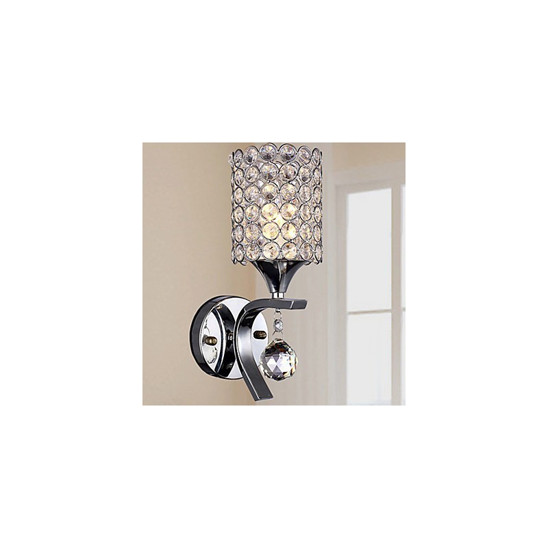 壁取り付け用燭台 クリスタル モダン コンテンポラリー メタル