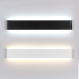 長いモダンで現代的な壁ランプと燭台、屋内用メタルウォールライト IP 44、浴室、寝室、リビングルーム用