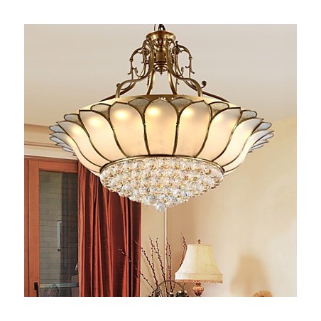 伝統的クラシック素朴なロッジ真鍮メタルフラッシュマウント