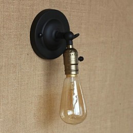 エジソン電球の通路 レトロ ミニマリスト ベッドサイド通路 カフェテラス チャンネル ミニ壁取り付け用燭台