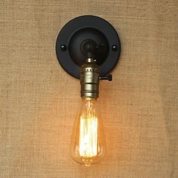 エジソン電球の通路 レトロ ミニマリスト ベッドサイド通路 カフェテラス チャンネル ミニ壁取り付け用燭台