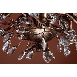 ヴィンテージキャンドルスタイルアンティーク真鍮メタルシャンデリア