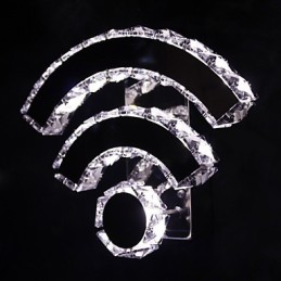WIFI クリスタル 壁取り付け用燭台 クリスタル モダン コンテンポラリー ベッド リビング ホテル メタル