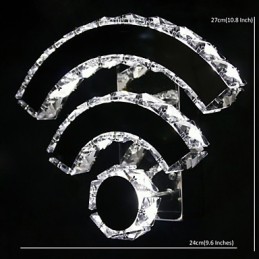 WIFI クリスタル 壁取り付け用燭台 クリスタル モダン コンテンポラリー ベッド リビング ホテル メタル