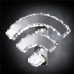 WIFI クリスタル 壁取り付け用燭台 クリスタル モダン コンテンポラリー ベッド リビング ホテル メタル
