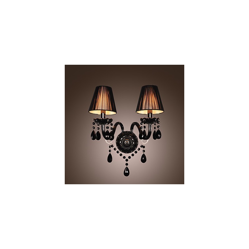 クリスタルキャンドルウォールライトモダンコンテンポラリーガラス