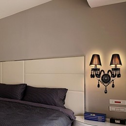 クリスタルキャンドルウォールライトモダンコンテンポラリーガラス