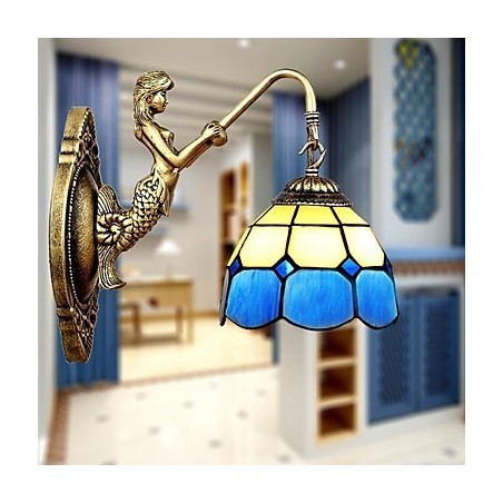 ヨーロッパタイプ 古代の方法を復元した壁ランプ クリエイティブな地中海ガラスライト