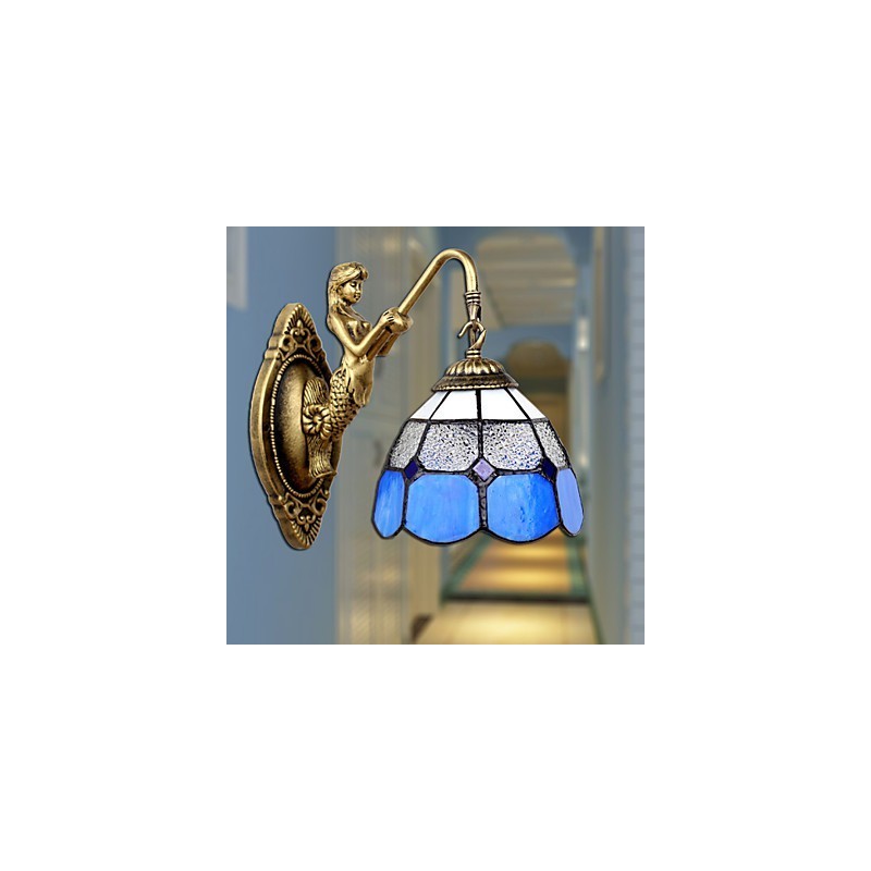 ヨーロッパタイプ 古代の方法を復元した壁ランプ クリエイティブな地中海ガラスライト