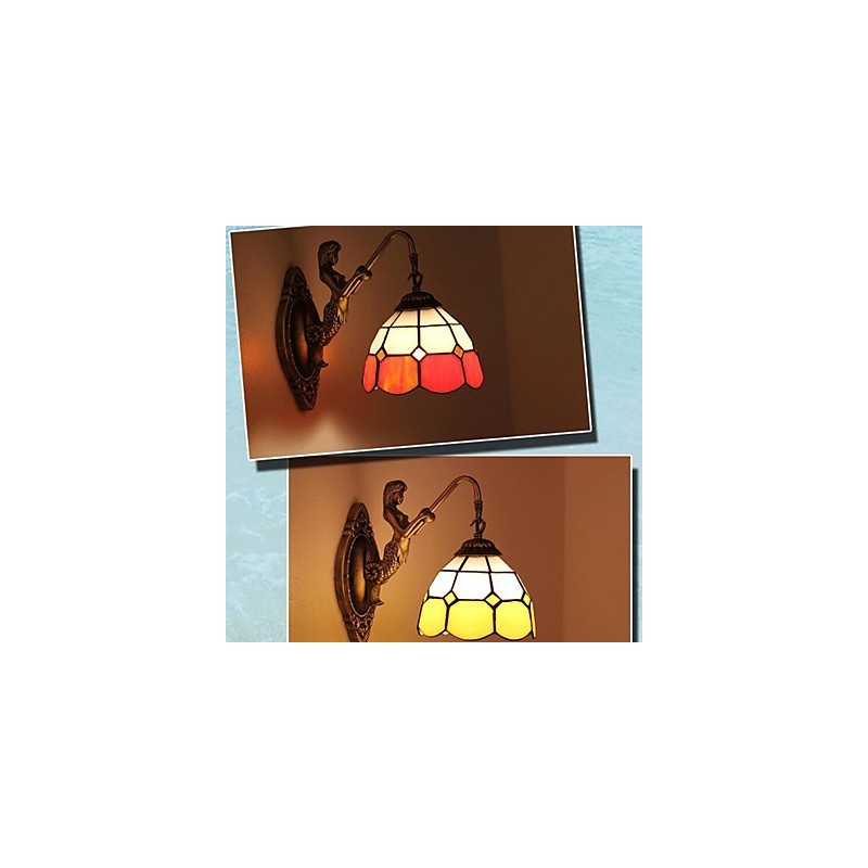 ヨーロッパタイプ 古代の方法を復元した壁ランプ クリエイティブな地中海ガラスライト