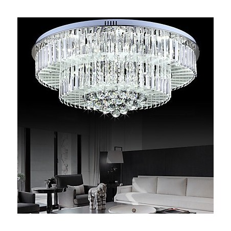 リモコン付きフラッシュマウントモダンコンテンポラリーガラス