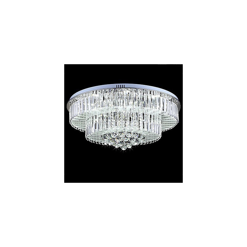 リモコン付きフラッシュマウントモダンコンテンポラリーガラス