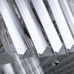 リモコン付きフラッシュマウントモダンコンテンポラリーガラス