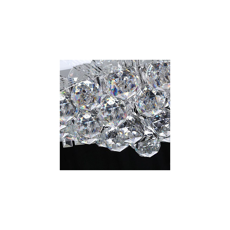 リモコン付きフラッシュマウントモダンコンテンポラリーガラス