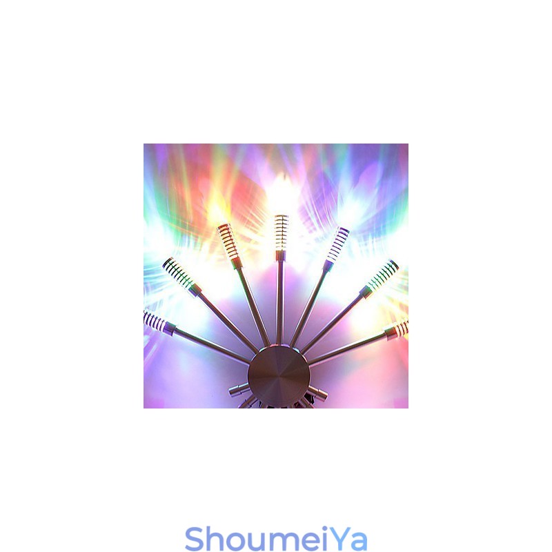 7方向に扇形の光を拡散させるデザインのモダンな壁掛けライト