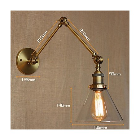 インダストリアルスタイルのレトロヴィンテージストアの寝室モダンな教会ホールの装飾されたブロンズの壁取り付け用燭台