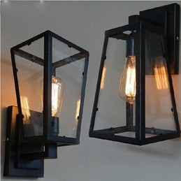 風力産業通路品質レトロ壁ランプ壁Lronライト付き