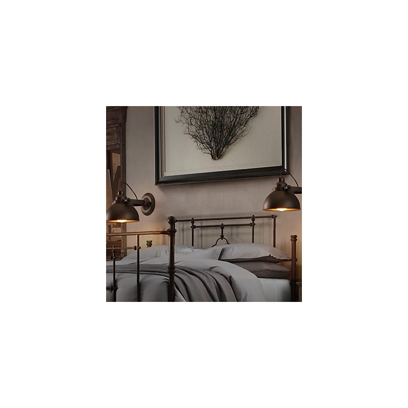 ロフト錬鉄ポットクリエイティブヴィンテージウォールランプライト