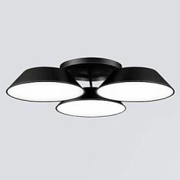 フラッシュマウント 3 ライト メタル アクリル シンプル モダン