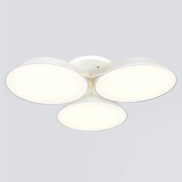 フラッシュマウント 3 ライト メタル アクリル シンプル モダン