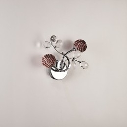 壁取り付け用燭台 クリスタル ミニスタイル モダン コンテンポラリー メタル