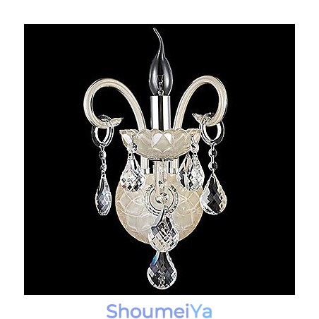 クリスタル壁取り付け用燭台モダンコンテンポラリークリスタル