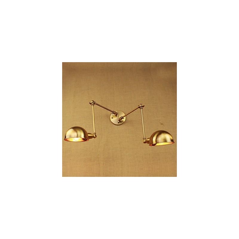 新しいブロンズノスタルジックモダン田舎の通路リビングルーム暖かいライトヘッド長い鉄の壁の腕