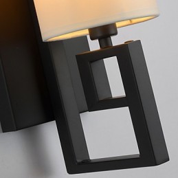 モダンアメリカンスタイルアンティークランプリビングルームベッドルームホテルルームホワイトクロスウォールランプ