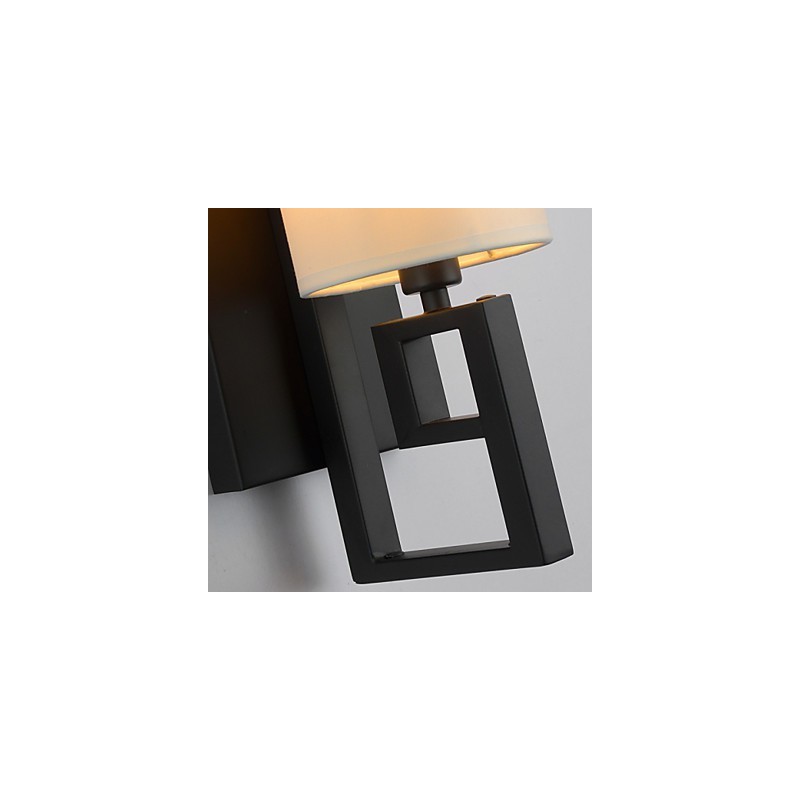 モダンアメリカンスタイルアンティークランプリビングルームベッドルームホテルルームホワイトクロスウォールランプ