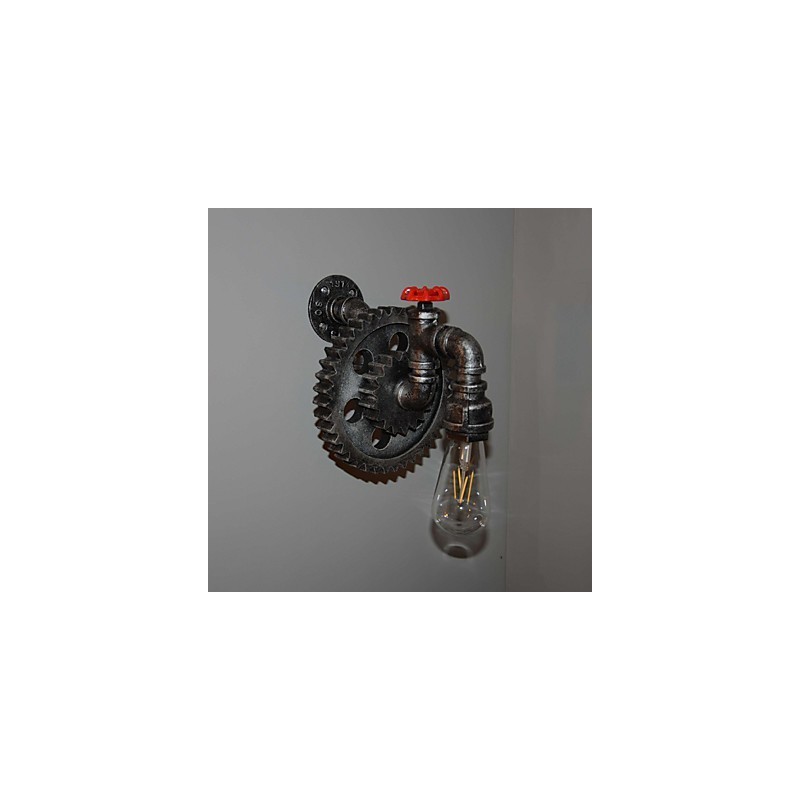 クリエイティブアイアンバーレストランバー通路壁ランプ壁ランプロフトインダストリアルギアパーソナリティ古い水道管を行う