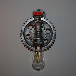 クリエイティブアイアンバーレストランバー通路壁ランプ壁ランプロフトインダストリアルギアパーソナリティ古い水道管を行う