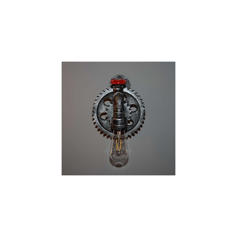 クリエイティブアイアンバーレストランバー通路壁ランプ壁ランプロフトインダストリアルギアパーソナリティ古い水道管を行う